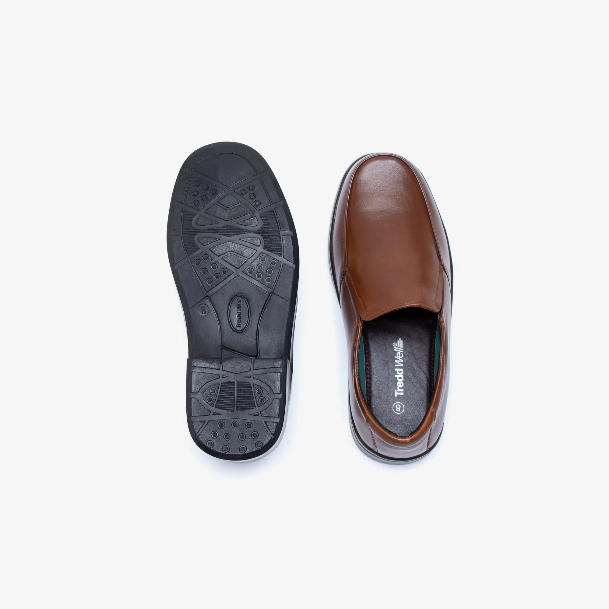 Herren Weite Passform Tredd Well Camelot Schlupfschuhe - Hellbraun