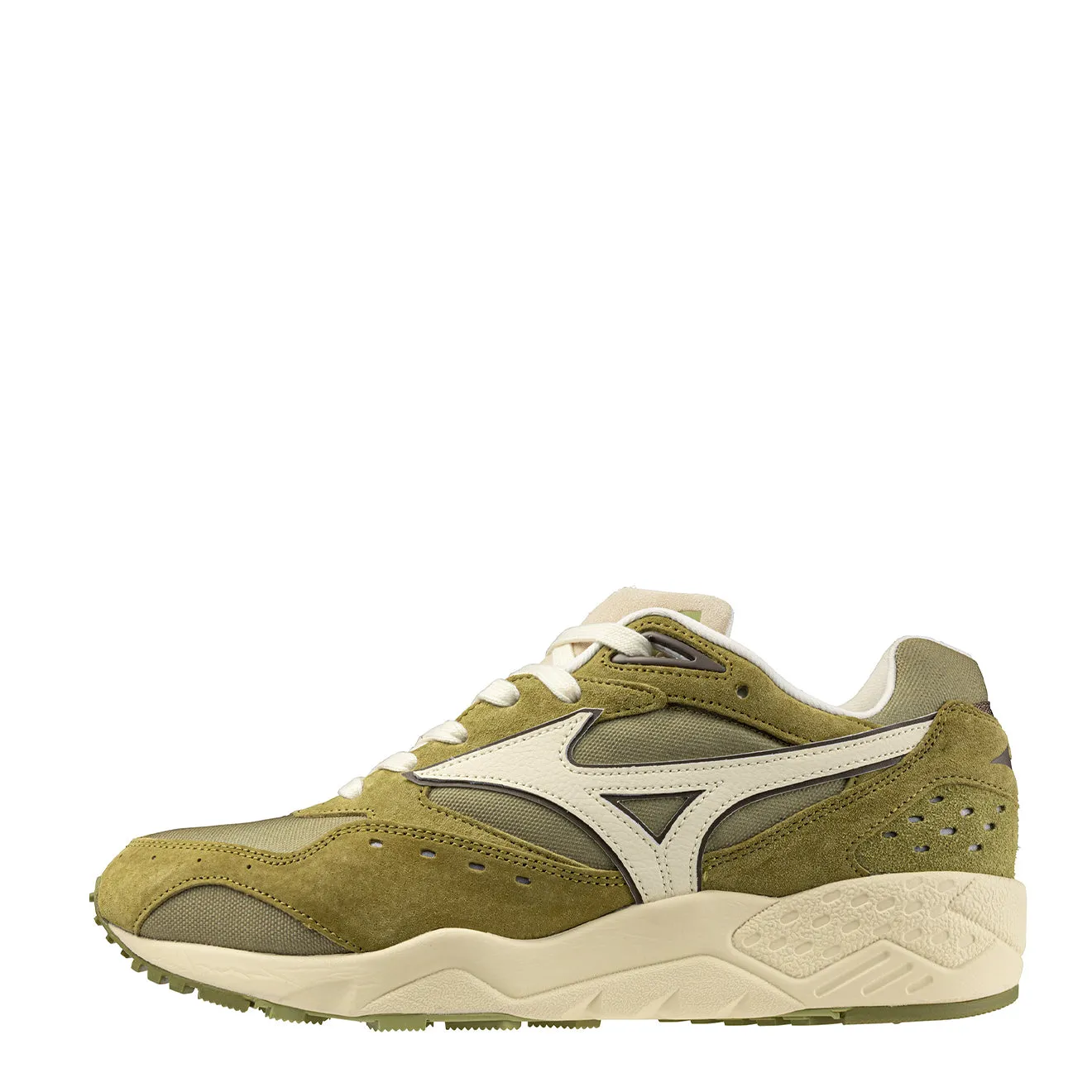 Mizuno Contender Premium Trainer Olivgrün / Rauchgrün / Sahneweiß