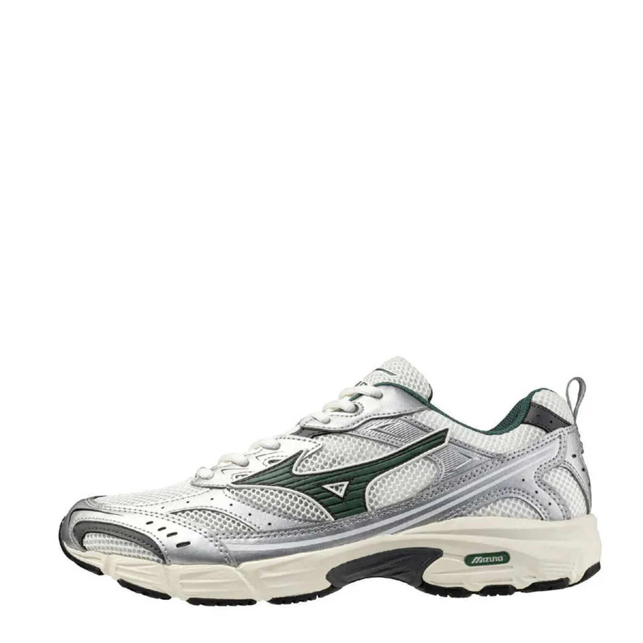Mizuno MXR Schneeweiß / Bistro Grün / Silber