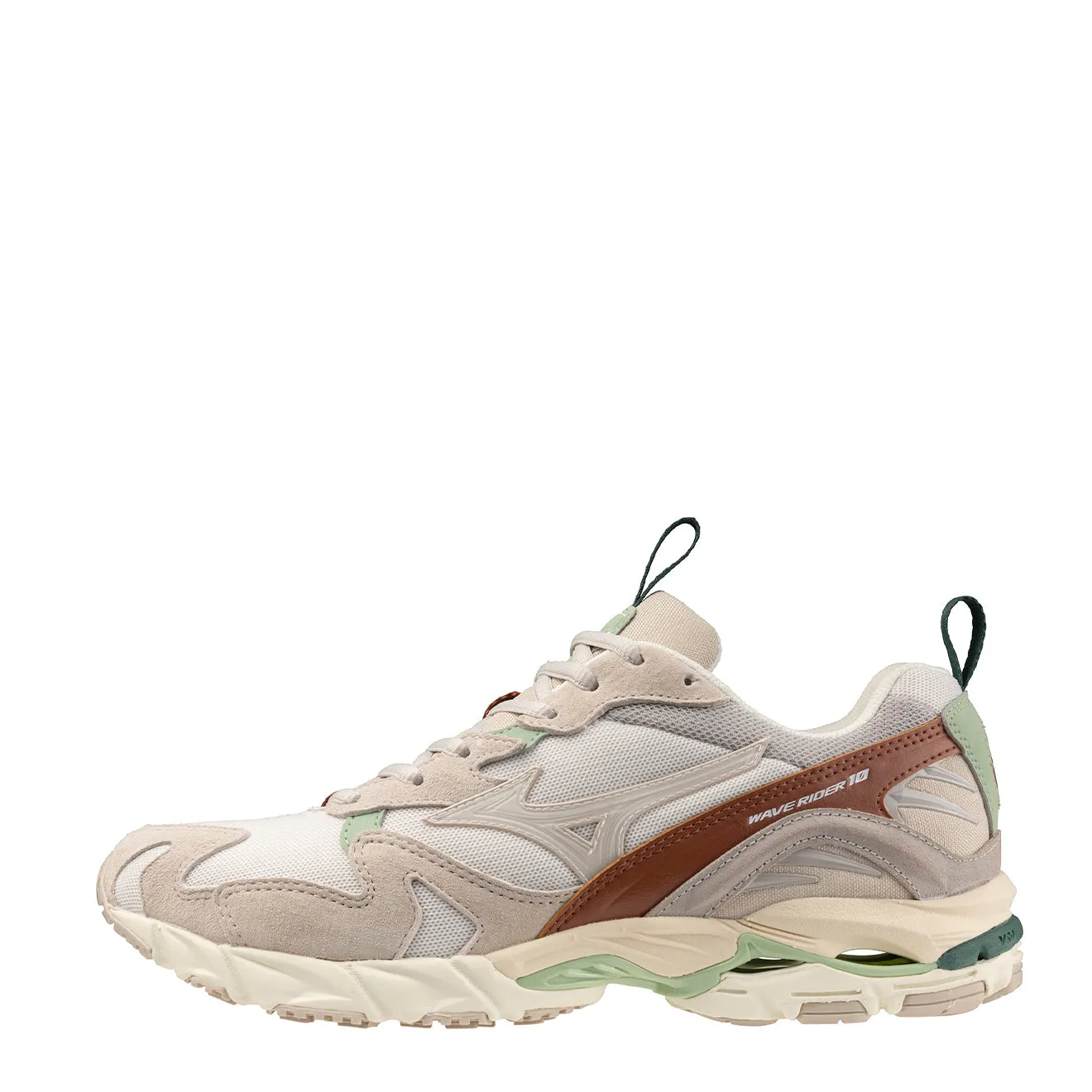 Mizuno Wave Rider 10 Premium Turnschuhe Silberwolke / Weißer Sand / Weißer Sand