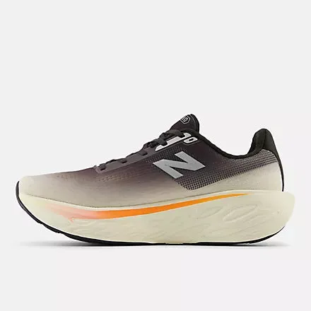 New Balance Herren Fresh Foam X 1080v14 Sneaker in Schwarz-Zement mit Angora und Heißem Mango