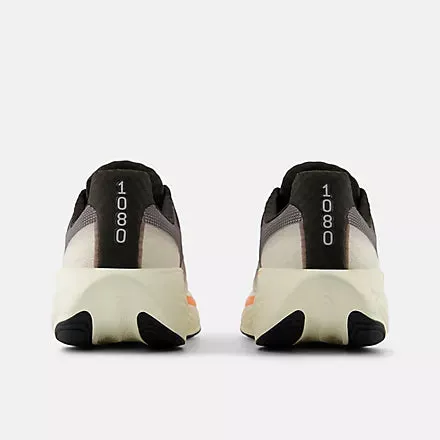 New Balance Herren Fresh Foam X 1080v14 Sneaker in Schwarz-Zement mit Angora und Heißem Mango