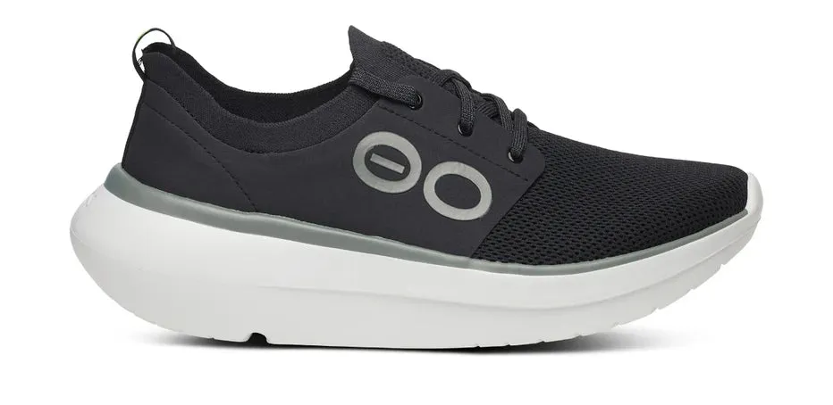 OOFOS OOMY STRIDE HERREN SCHWARZ/WEIß
