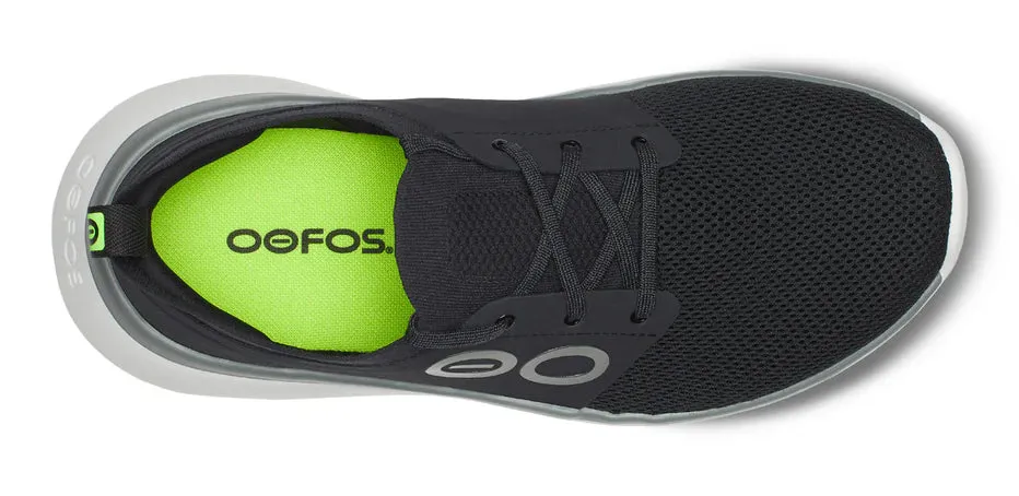 OOFOS OOMY STRIDE HERREN SCHWARZ/WEIß