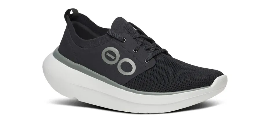 OOFOS OOMY STRIDE HERREN SCHWARZ/WEIß
