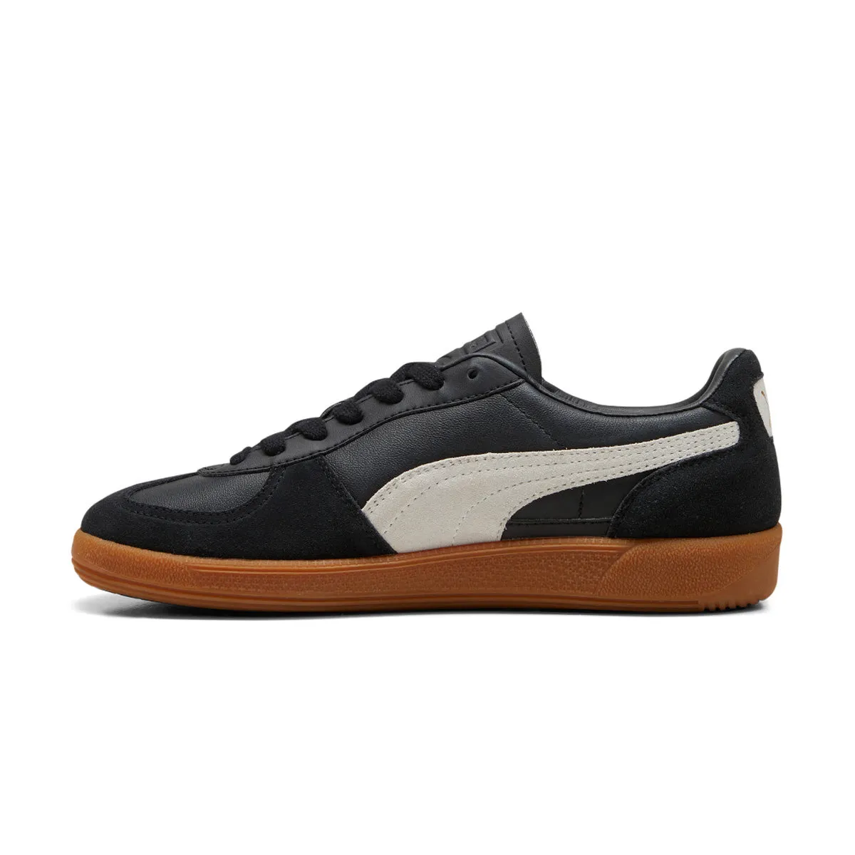 Palermo Leder 'Schwarze Feder Grau Gummi'