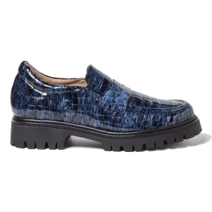 Pie Santo Damen 235629 Marineblau Glanzleder