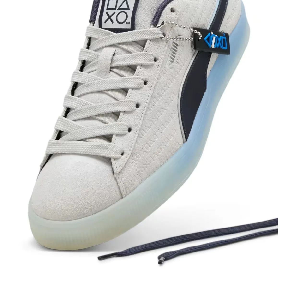   Playstation Wildleder 'Glacial Grau New Navy'