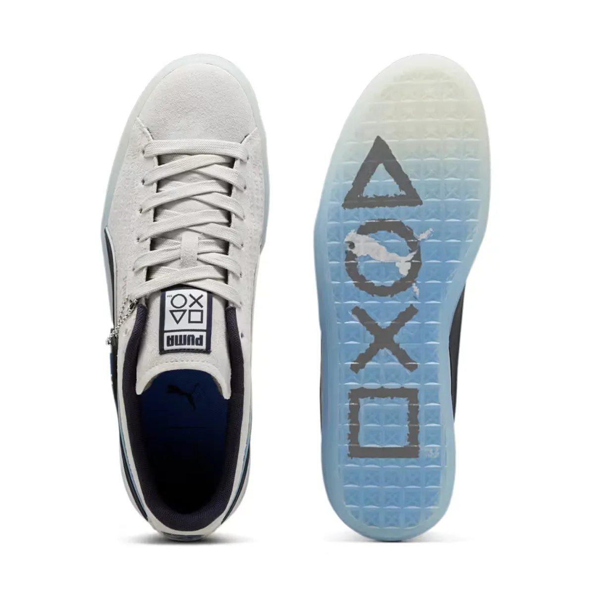   Playstation Wildleder 'Glacial Grau New Navy'