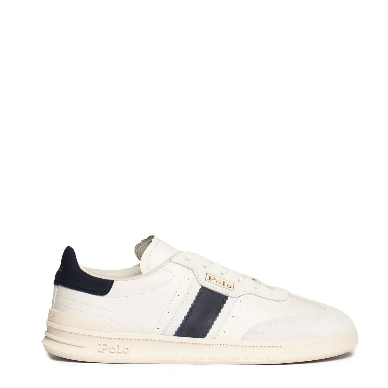 Polo Ralph Lauren Aera Turnschuhe Low Top Schnürcreme / Marine