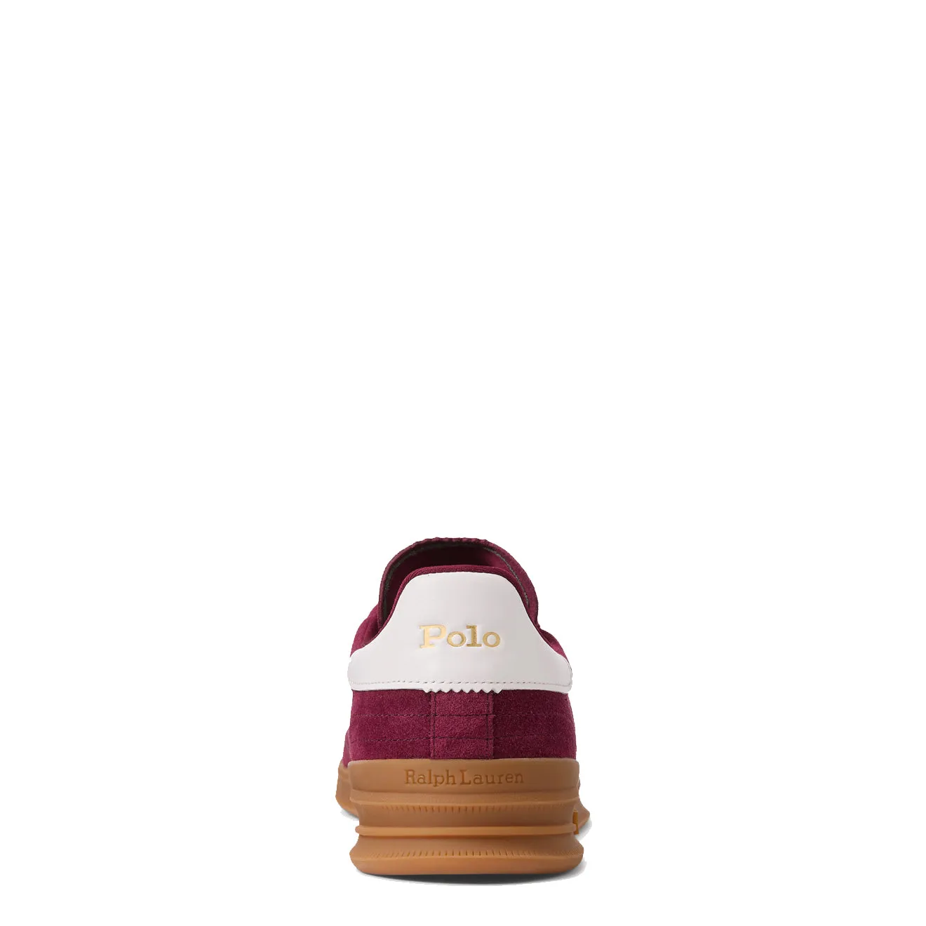 Polo Ralph Lauren Heritage Aera Suede Trainer Wein / Off White