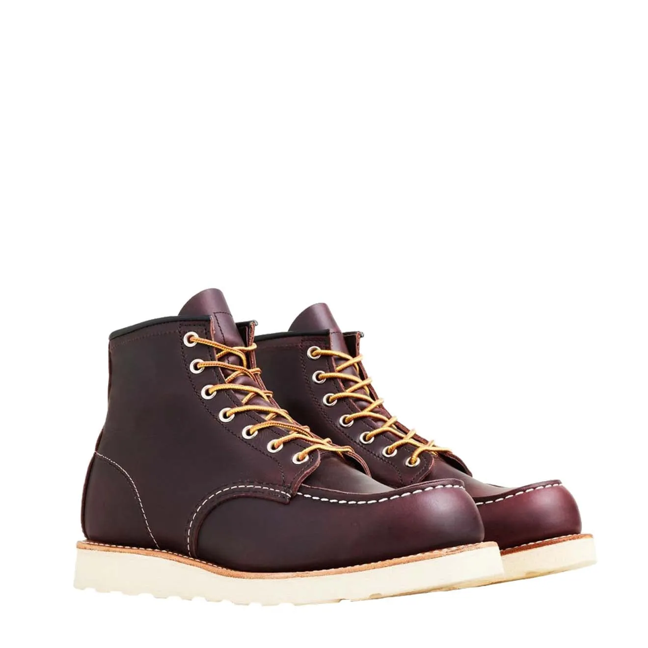 Red Wing 6-Zoll Classic Moc Stiefel Schwarz-Kirsche
