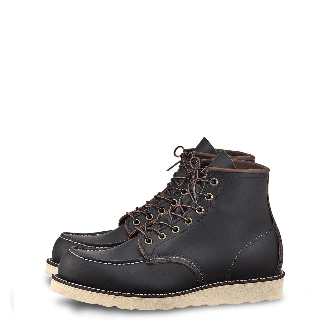 Red Wing 6-Zoll Classic Moc Stiefel Schwarz-Prairie