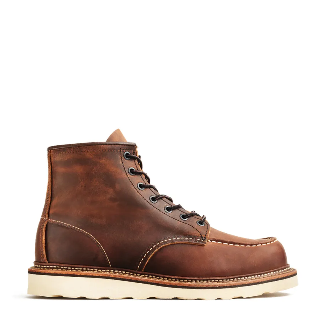 Red Wing Classic 6 Zoll Moc Toe Stiefel Kupfer Rough and Tough