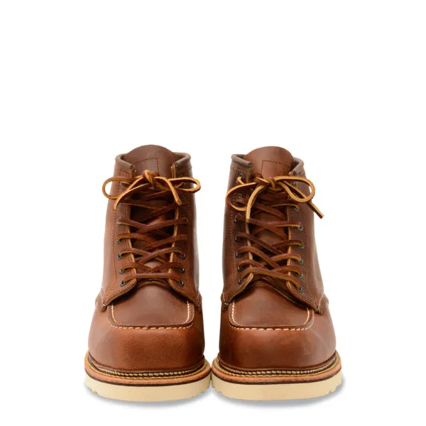 Red Wing Classic 6 Zoll Moc Toe Stiefel Kupfer Rough and Tough