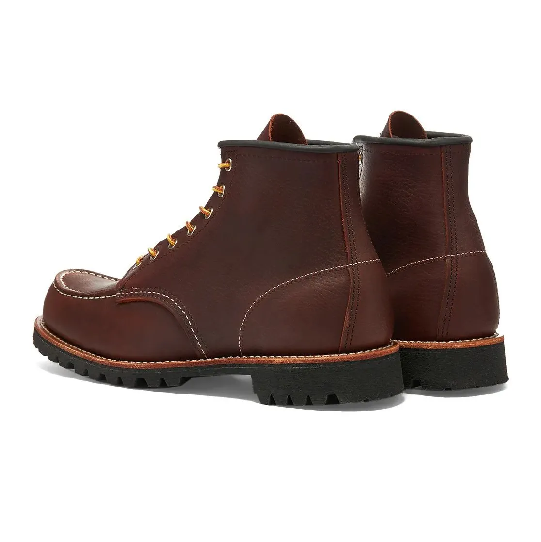 Red Wing Herren Roughneck 8146 Classic Moc Briar Braun Leder