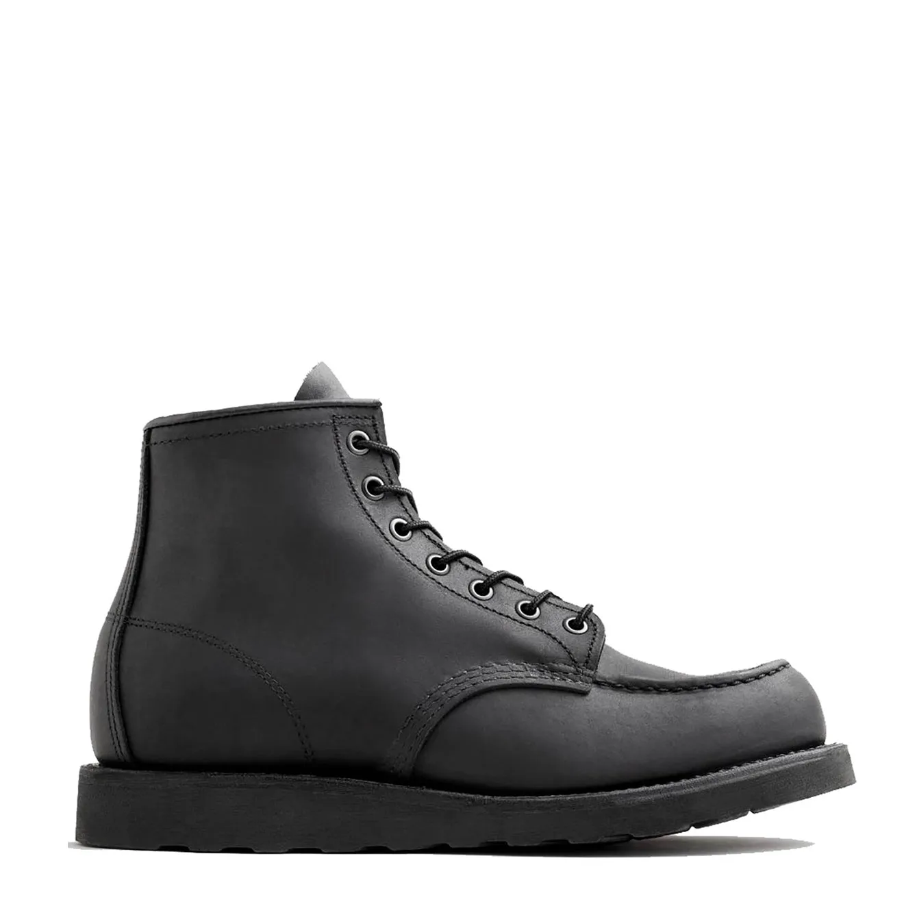 Red Wing Moc Toe Stiefel Schwarz Geschirr