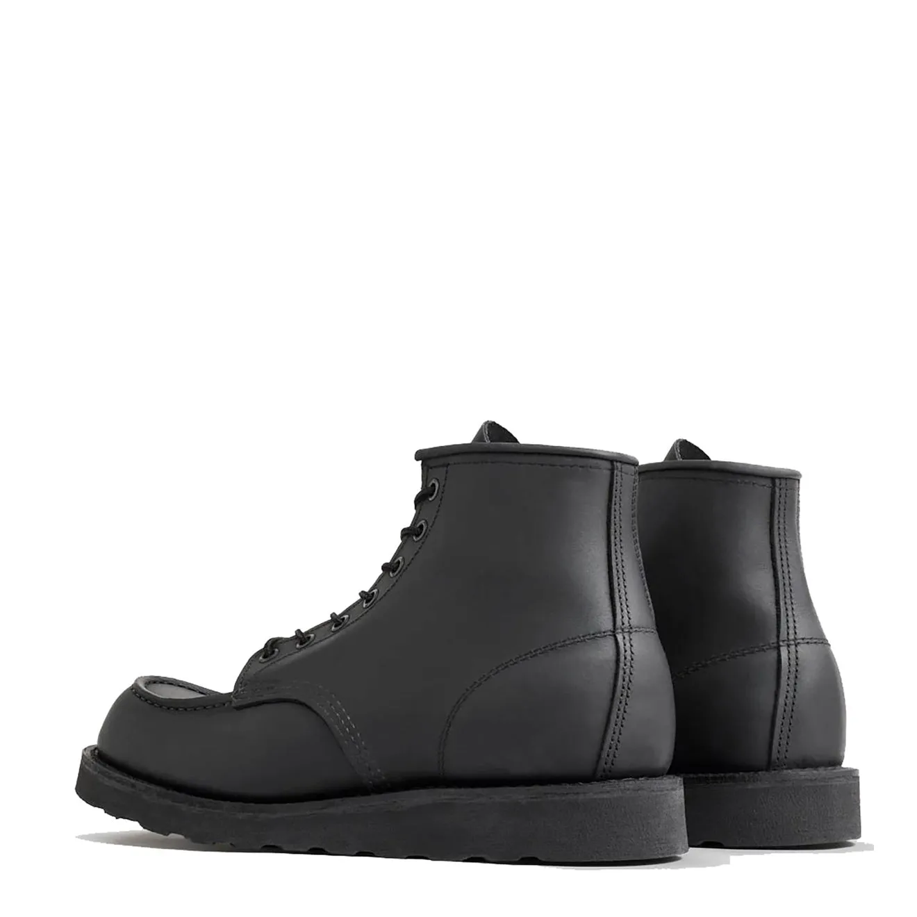 Red Wing Moc Toe Stiefel Schwarz Geschirr