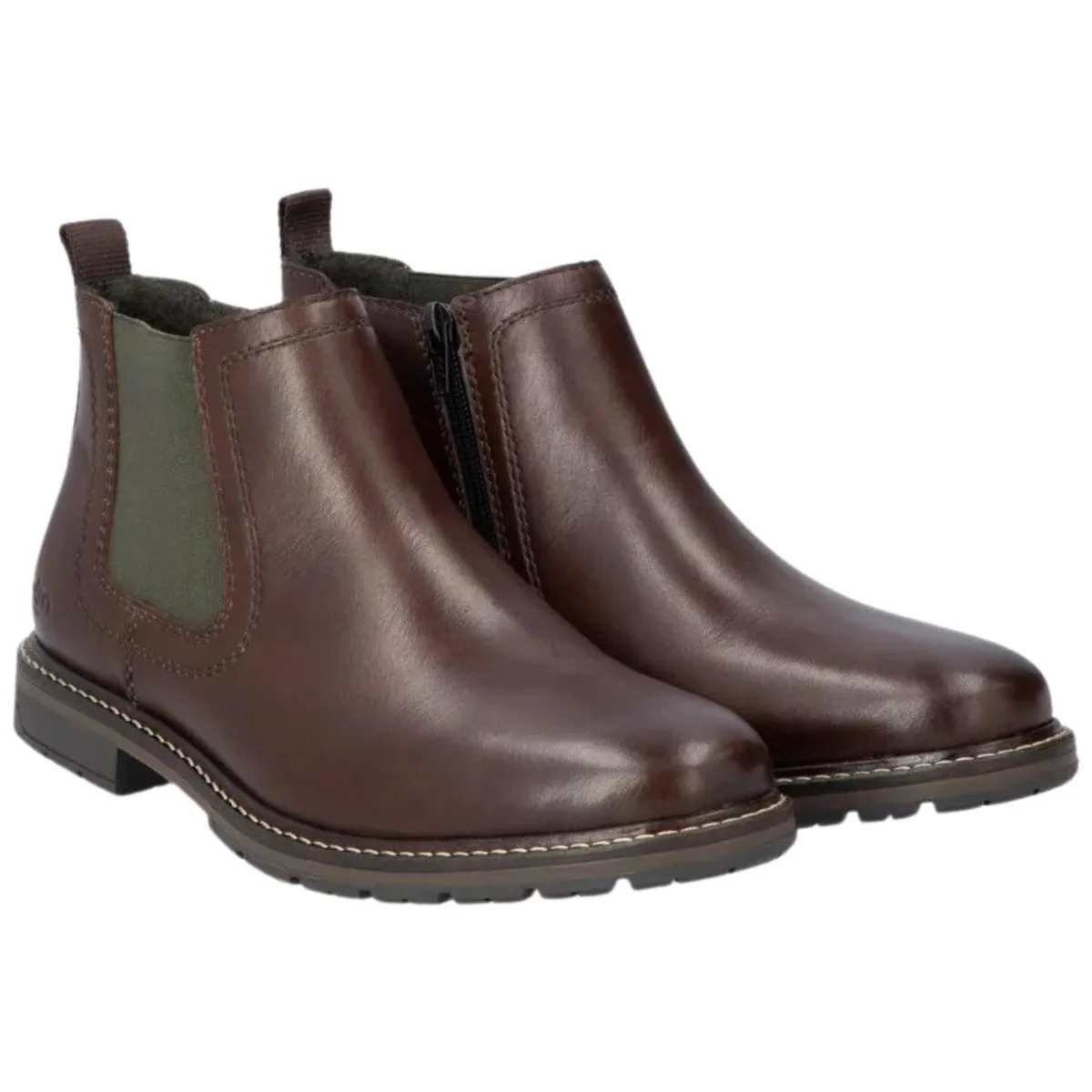Rieker Herren 13757-25 Chelsea Nougat Braun Leder