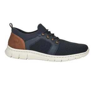 Rieker Herren B7796-14 Blau/Beige Stoff
