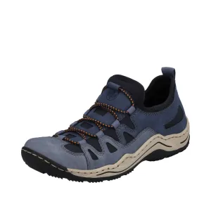 Rieker Schuhe L0546-14 Hellblau/Marine