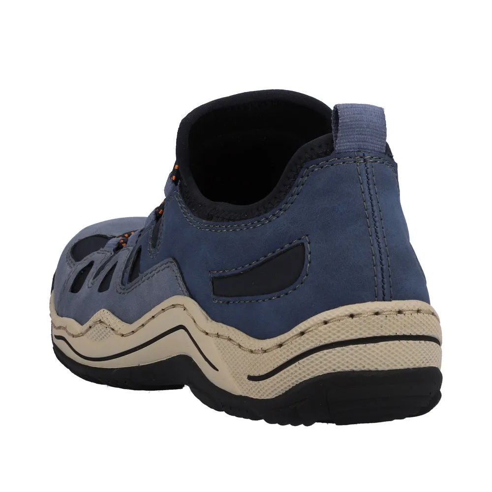 Rieker Schuhe L0546-14 Hellblau/Marine