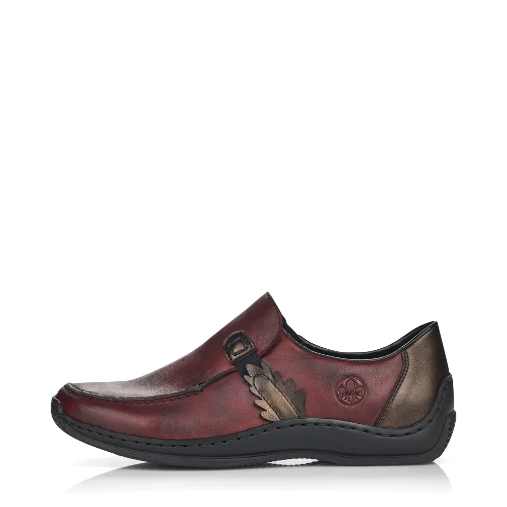 Rieker Damen Celia 59 Schlupfschuh in Weinrot