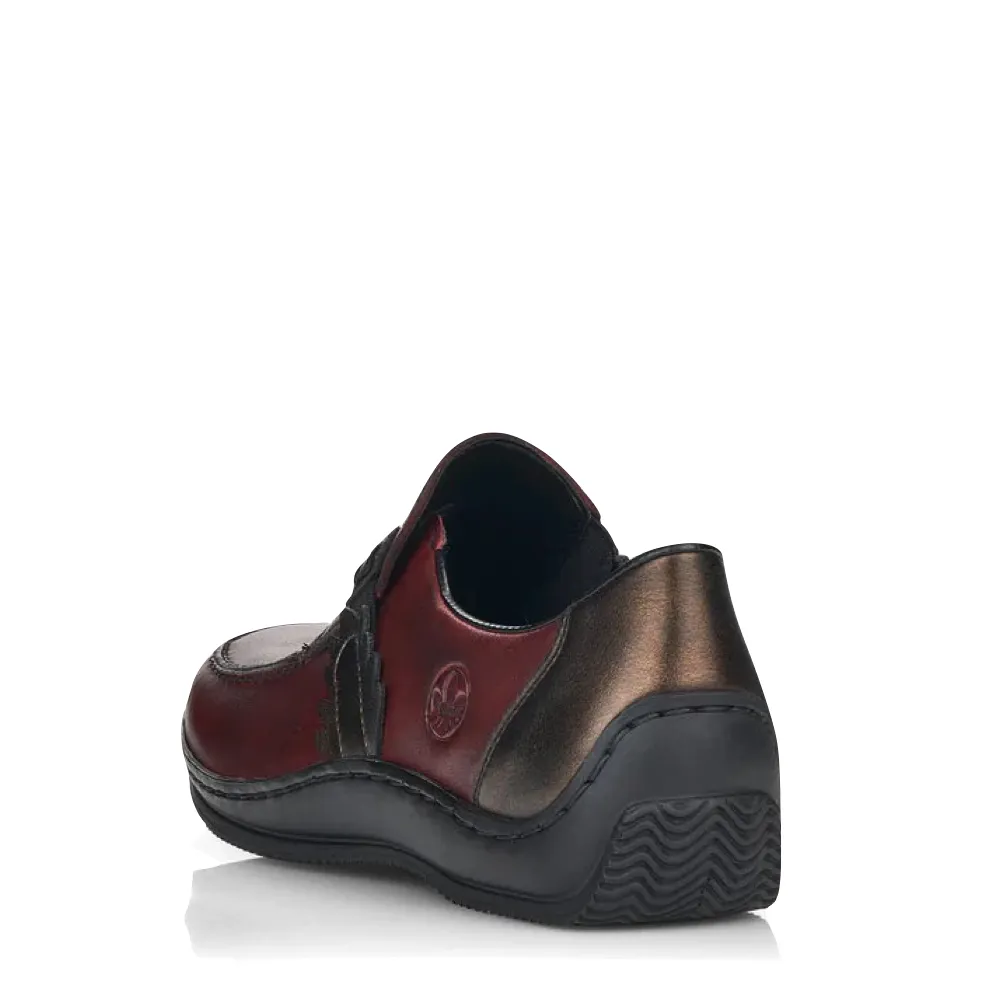 Rieker Damen Celia 59 Schlupfschuh in Weinrot