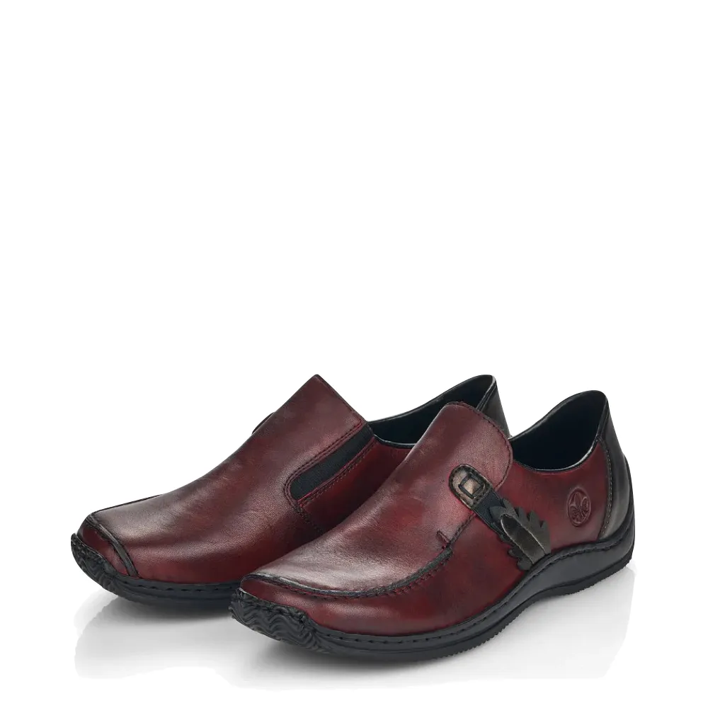 Rieker Damen Celia 59 Schlupfschuh in Weinrot