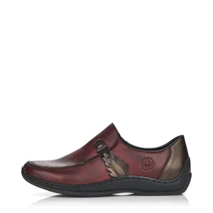 Rieker Damen Celia 59 Schlupfschuh in Weinrot