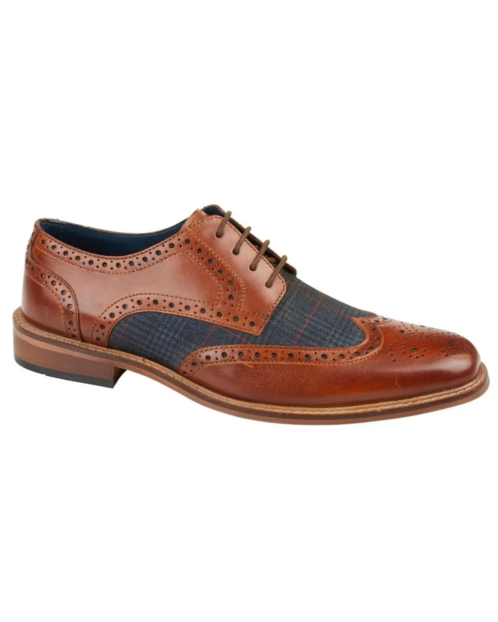 Roamers Herren 4-Loch Flügelbrogue Oxford Schuhe Roamers Schuhe