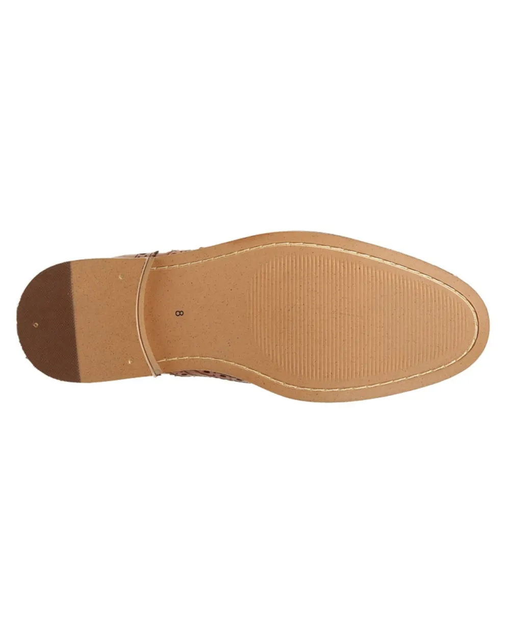 Roamers Herren Oxford-Schuhe mit 5 Ösen und Broguing Roamers Schuhe