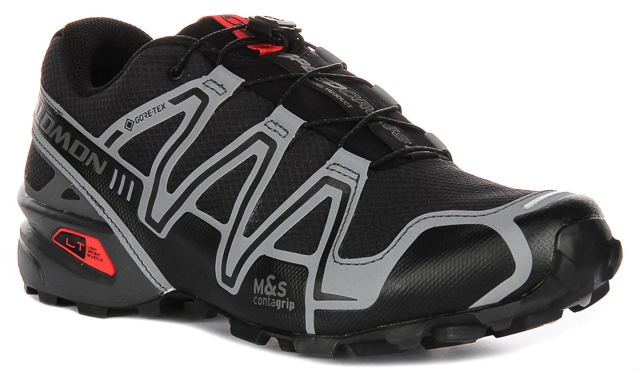 Salomon Speedcross 3 Gortex in Schwarz-Rot Schuhe Salomon