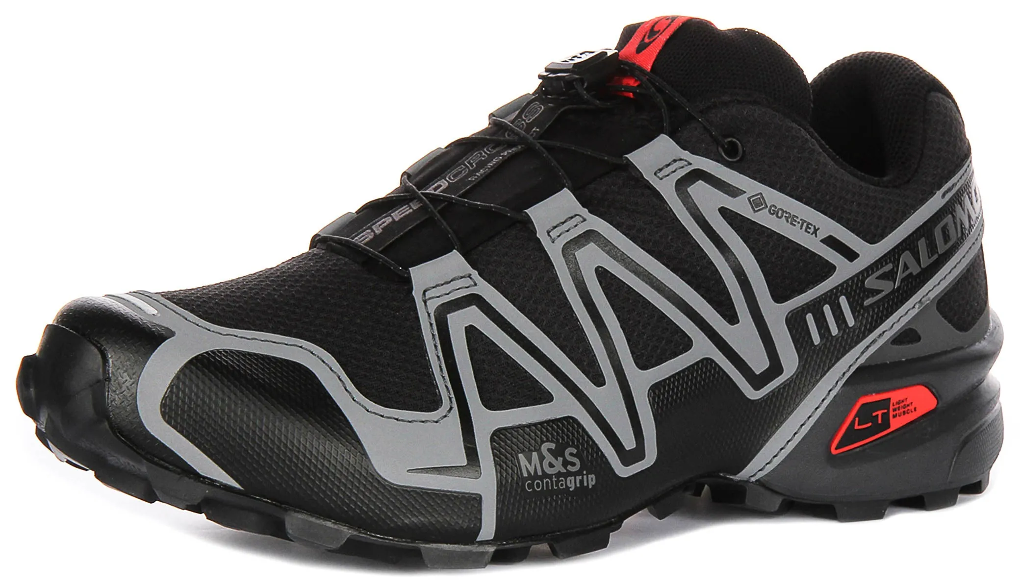 Salomon Speedcross 3 Gortex in Schwarz-Rot Schuhe Salomon