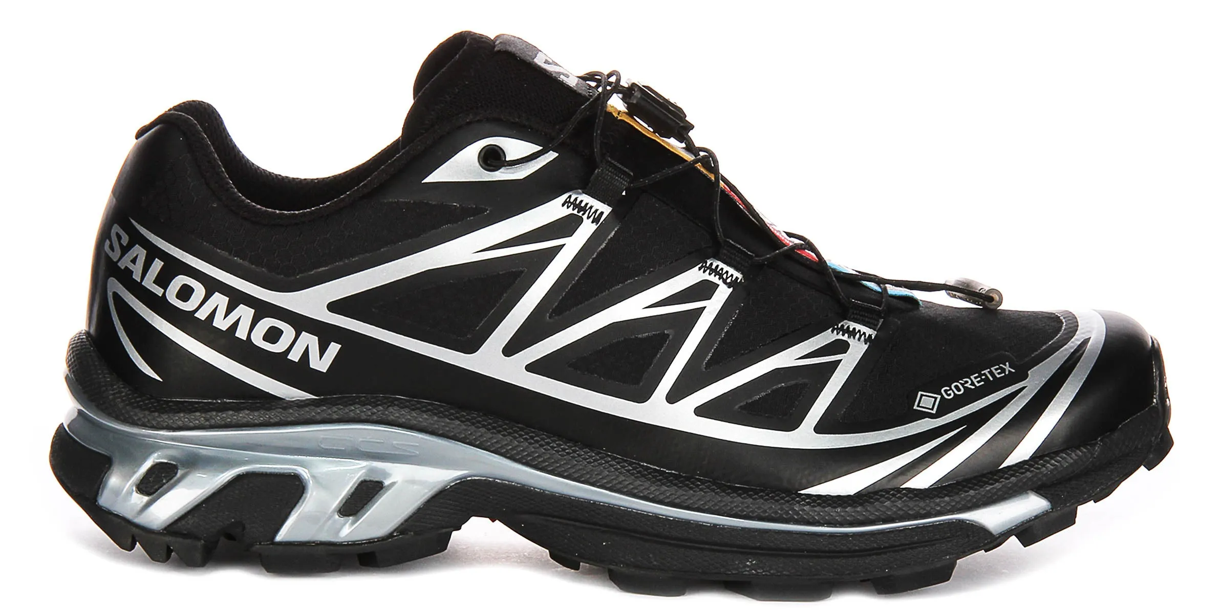 Salomon XT 6 Gortex in Schwarz Silber Schuhe Salomon