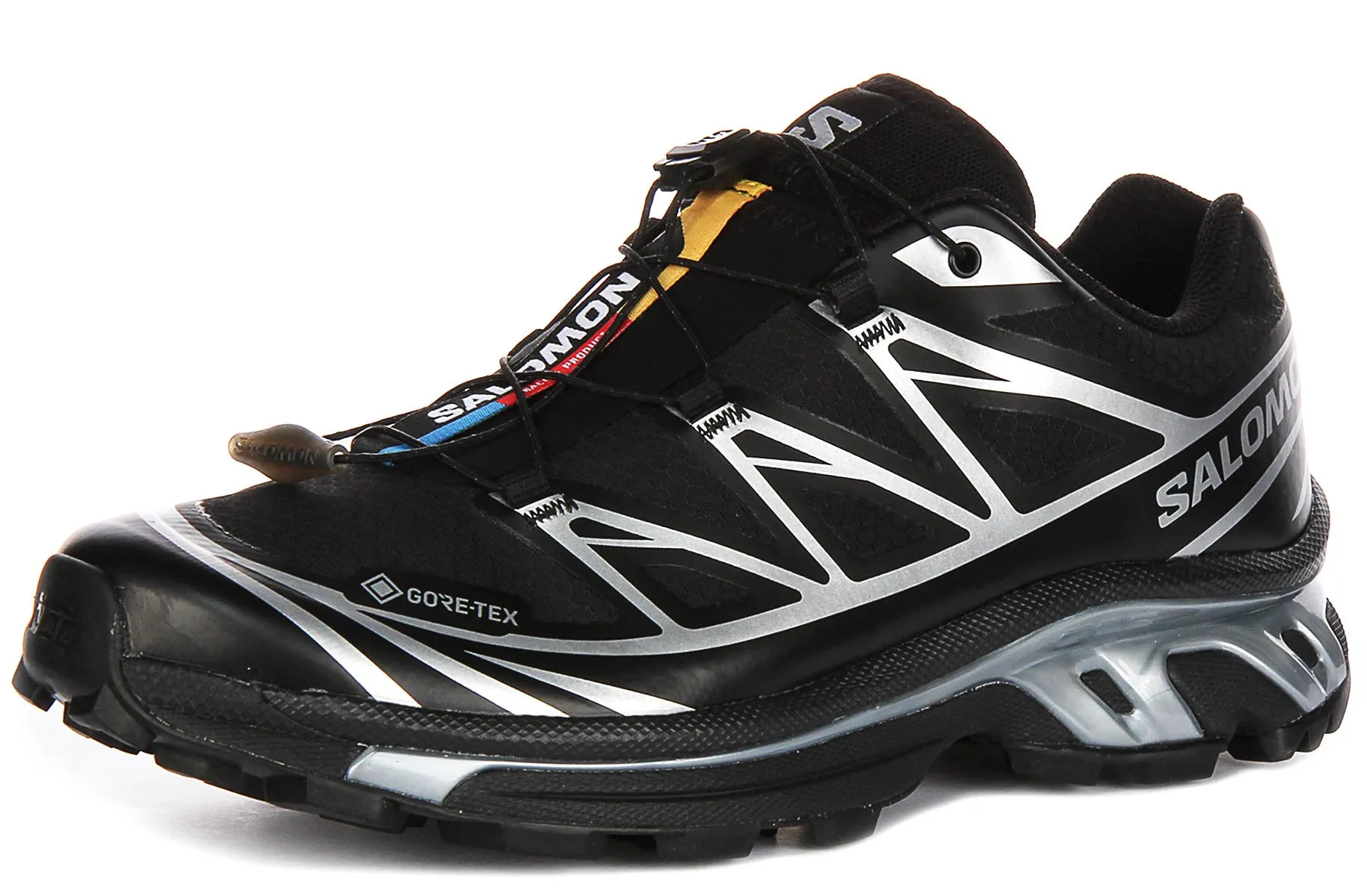 Salomon XT 6 Gortex in Schwarz Silber Schuhe Salomon
