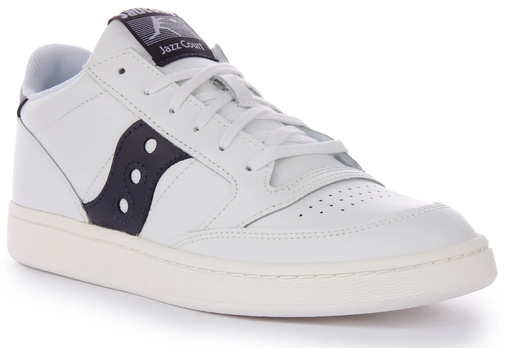Saucony Jazz Court in Weiß und Marine Schuhe Saucony