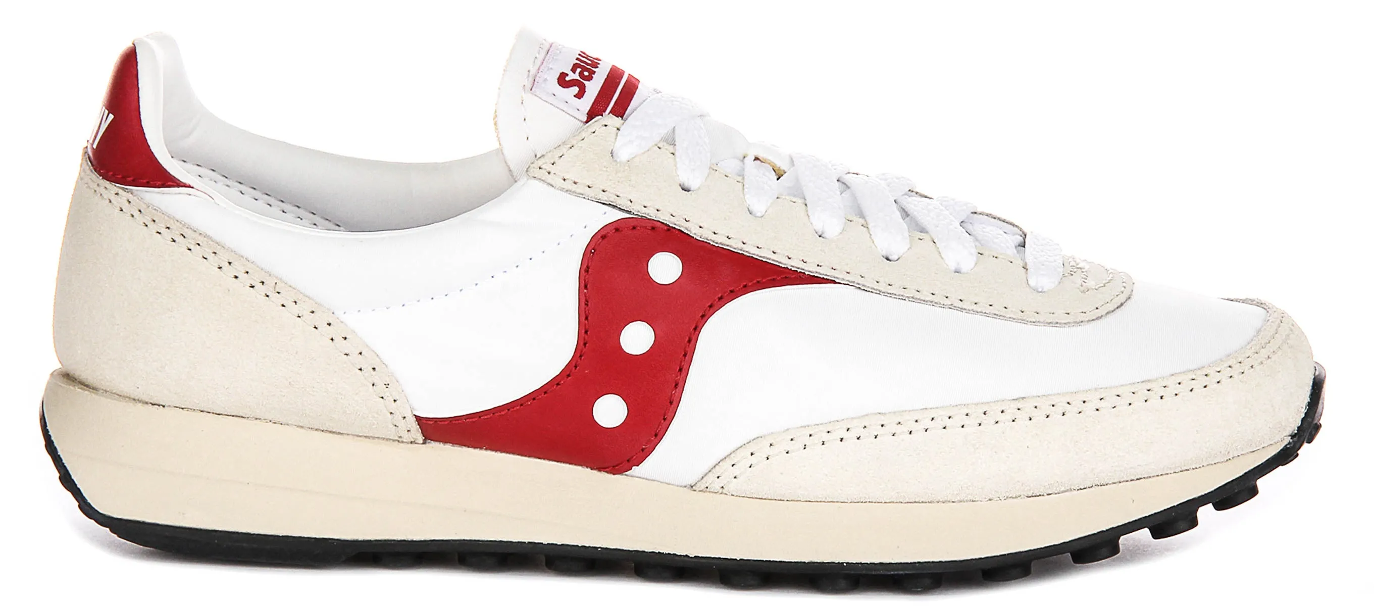 Saucony Trainer 80 in Weiß-Rot Schuhe Saucony