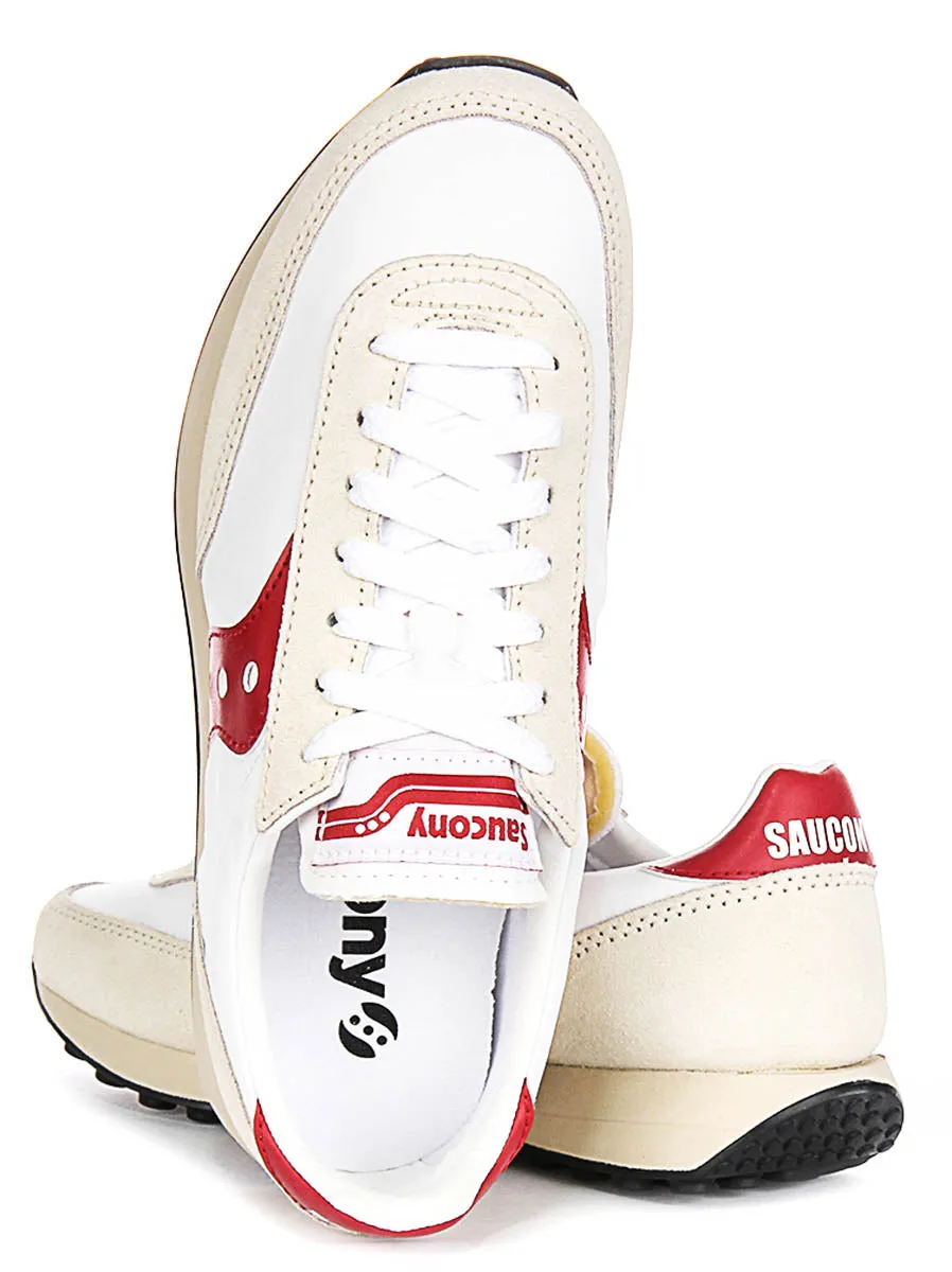 Saucony Trainer 80 in Weiß-Rot Schuhe Saucony