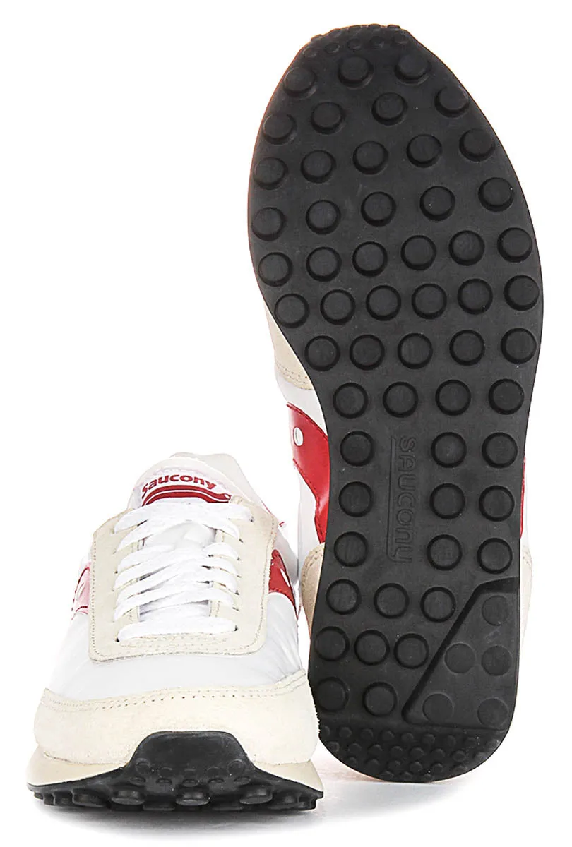 Saucony Trainer 80 in Weiß-Rot Schuhe Saucony