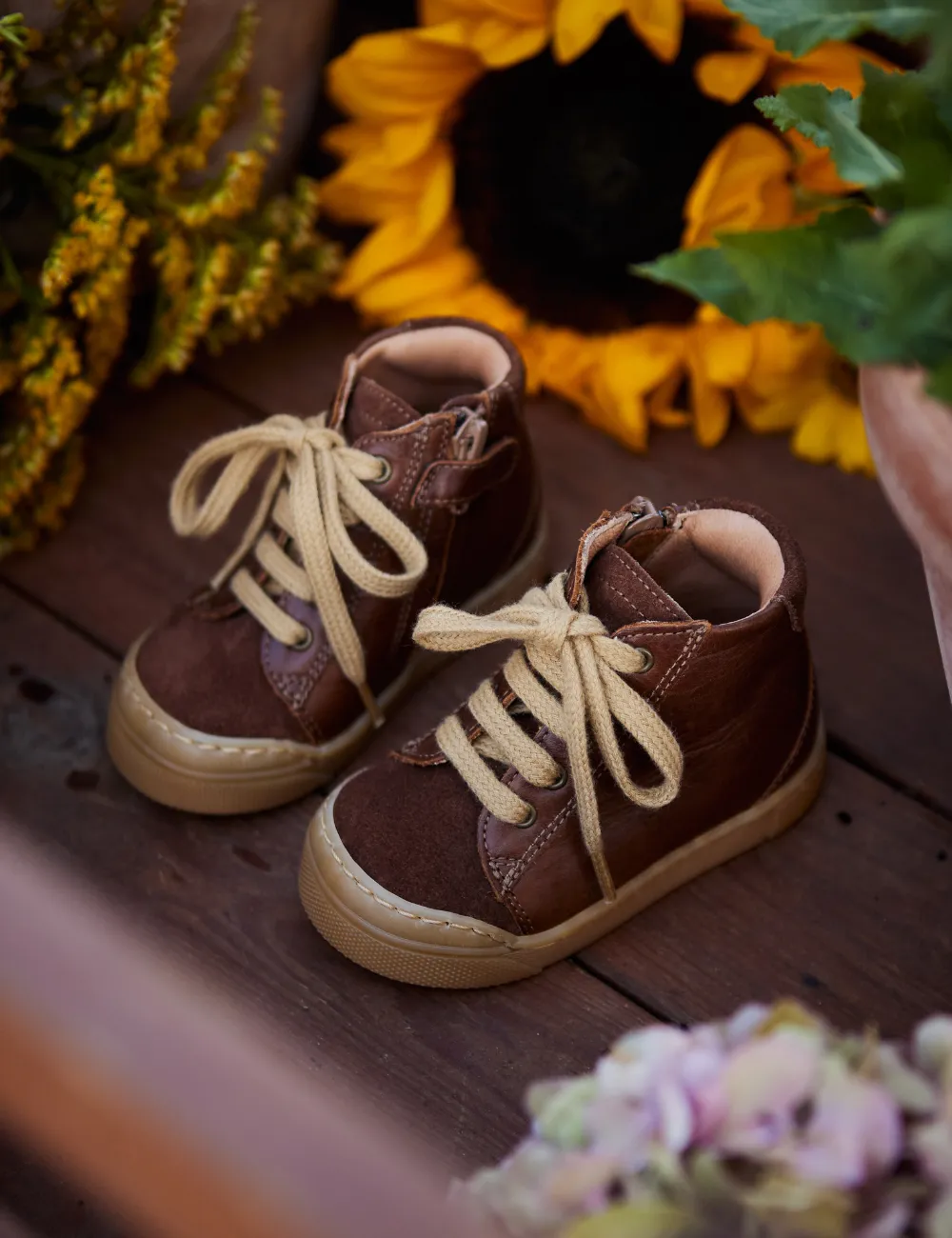 Sneaker Bootie - Haselnuss