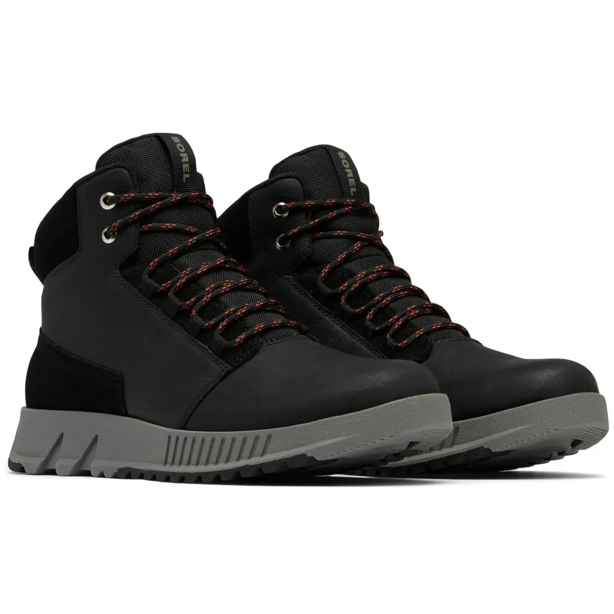 Sorel Herren Mac Hill Lite Mid Plus Schwarz/Steinbruch wasserdicht