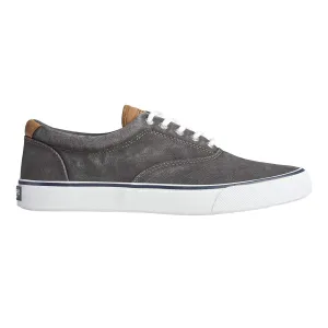 Sperry Herren Striper II Schwarz Gewaschener Canvas