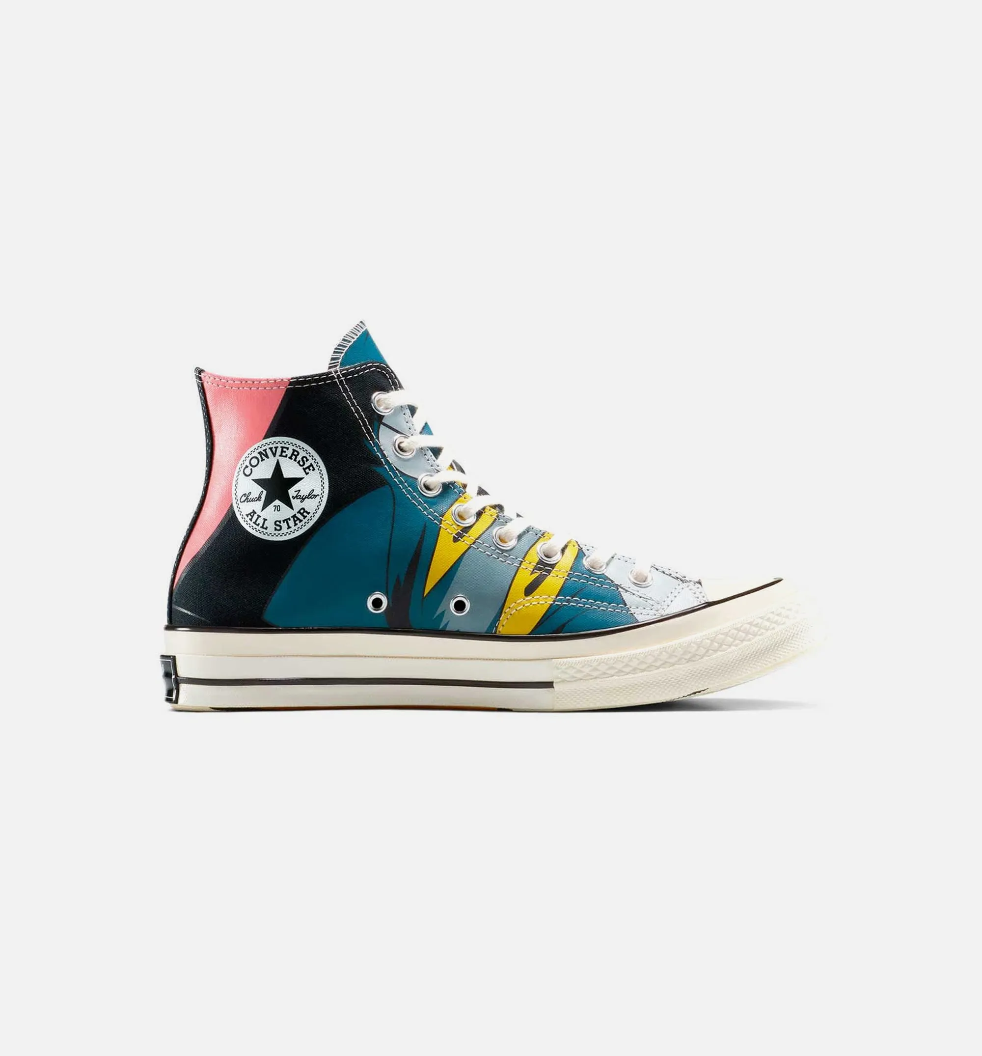 Tom And Jerry Chuck 70 High Herren Lifestyle-Schuh - Schwarz/Mehrfarbig