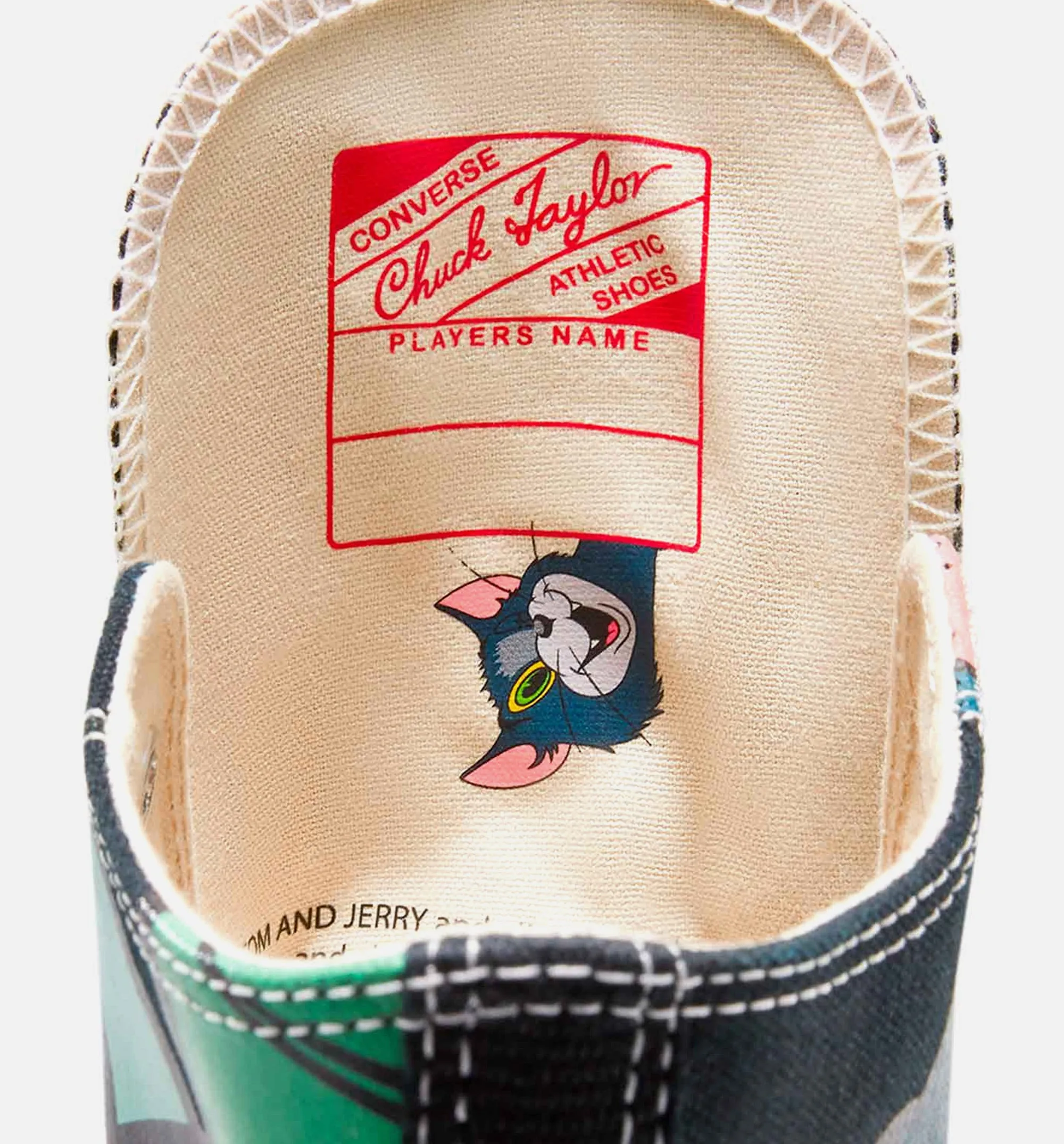 Tom And Jerry Chuck 70 High Herren Lifestyle-Schuh - Schwarz/Mehrfarbig