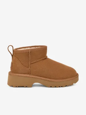 UGG Mädchen Classic Ultra Mini New Heights Stiefel in Braun