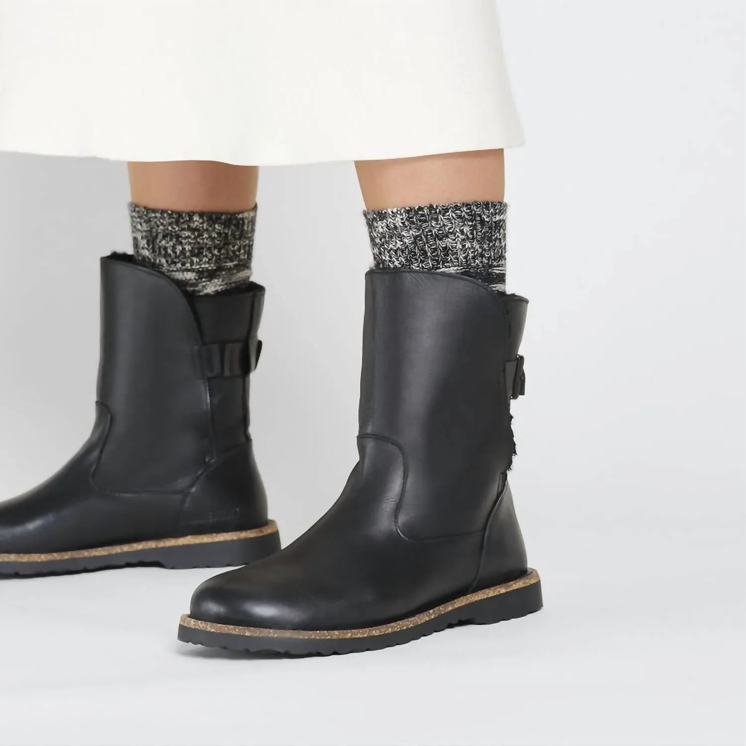 Uppsala Lammfell-Stiefel - Regular/Weite in Schwarz