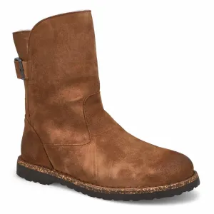Damen Uppsala Shearling Stiefel in Dunklem Tee Wildleder