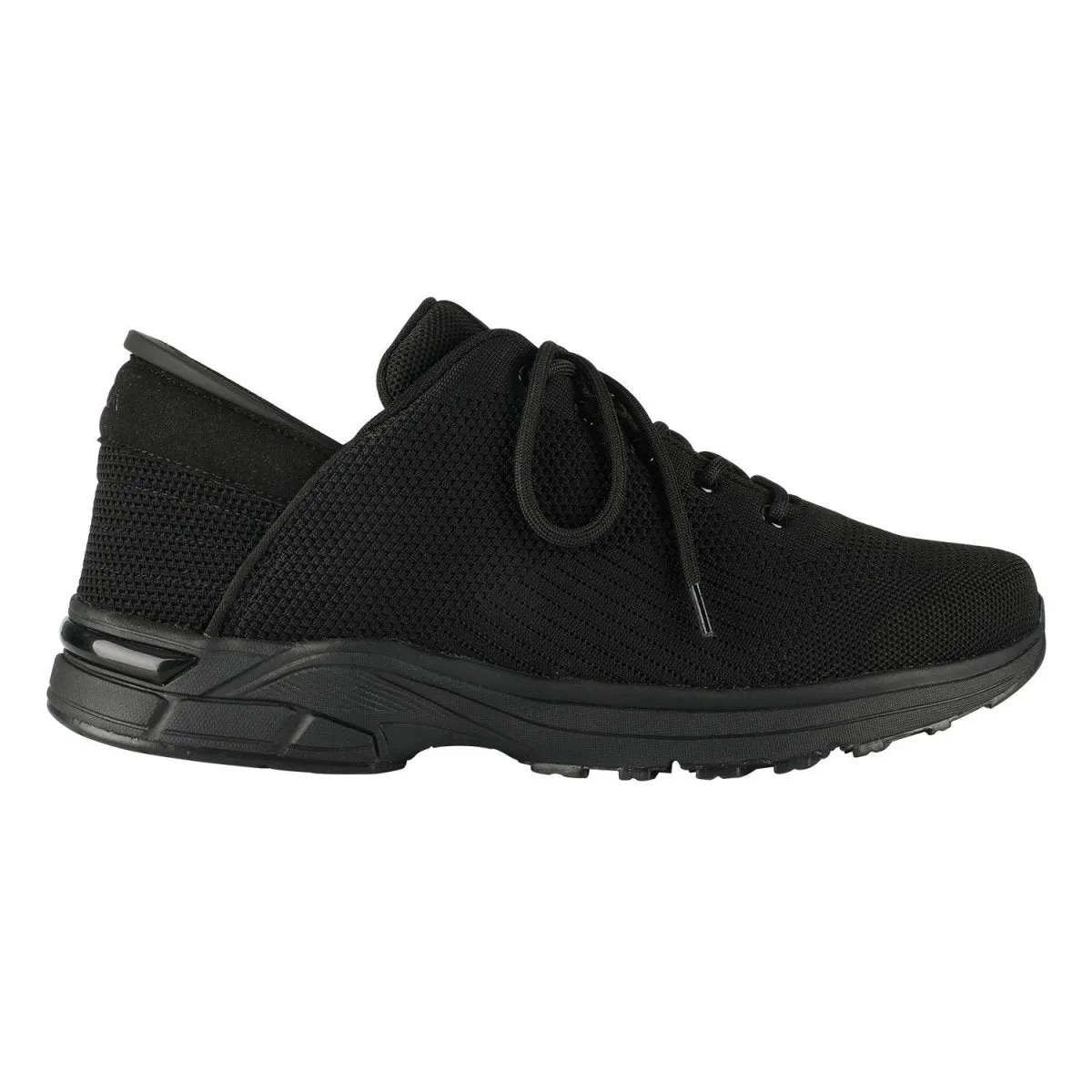 Zeba Herren Jet-Schwarz Stoff Slip-On