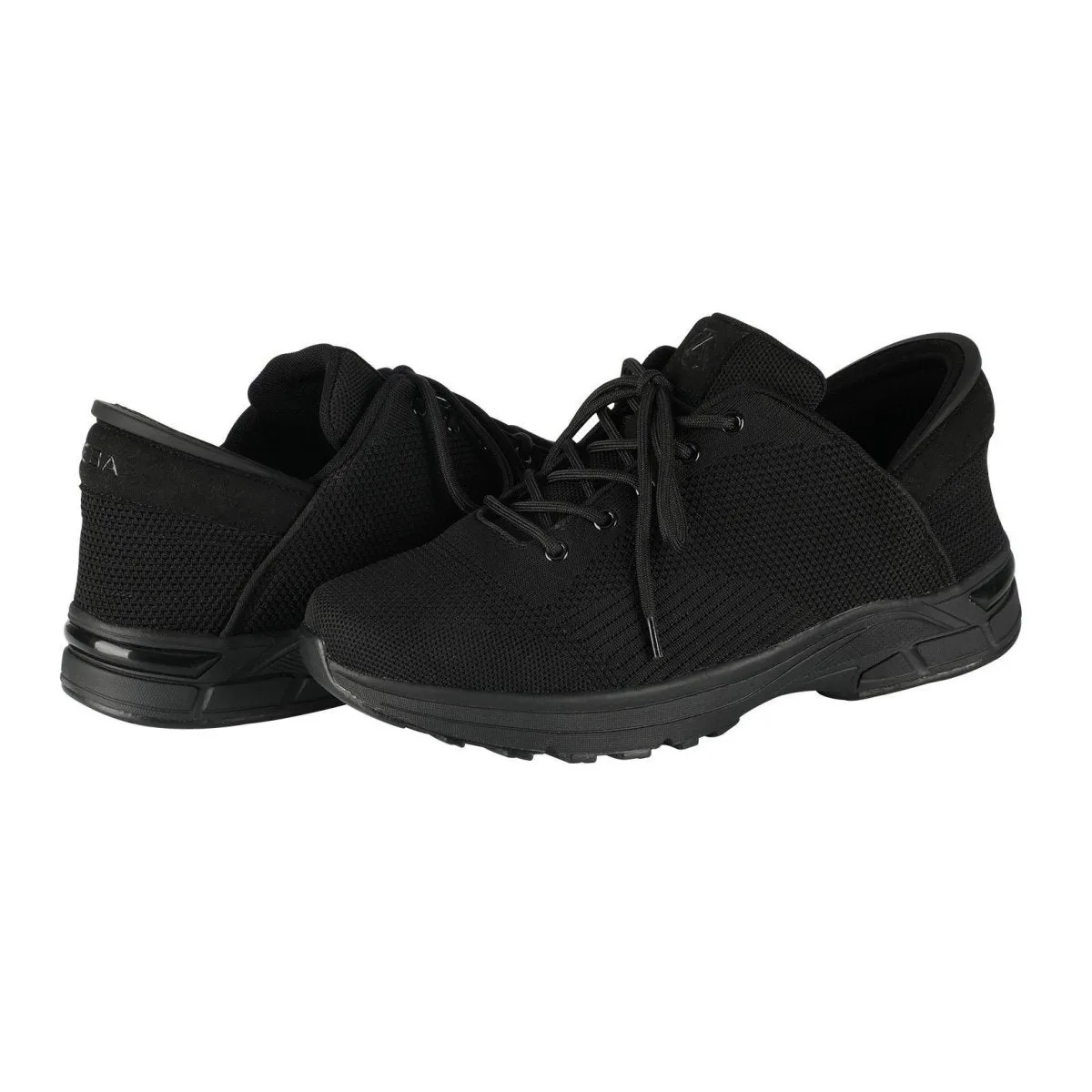 Zeba Herren Jet-Schwarz Stoff Slip-On